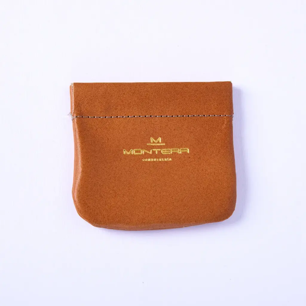 MONEDERO DE CUERO (CAMEL)