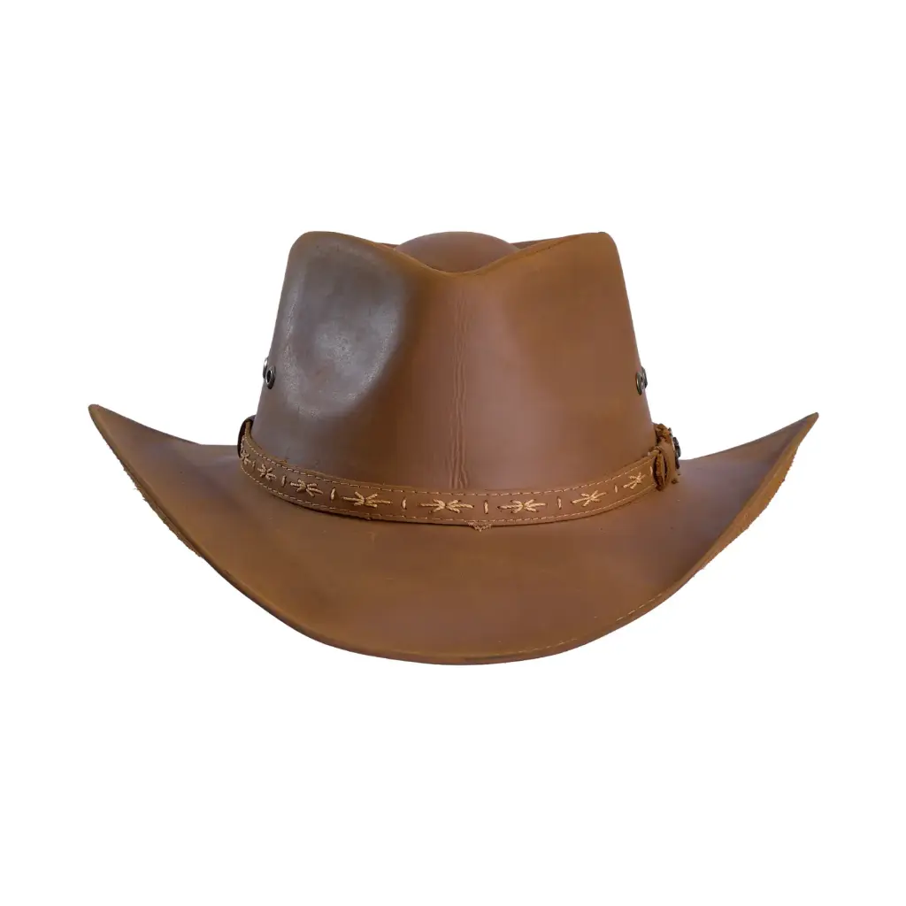 SOMBRERO DE CUERO CARIOCA (S, CAMEL)