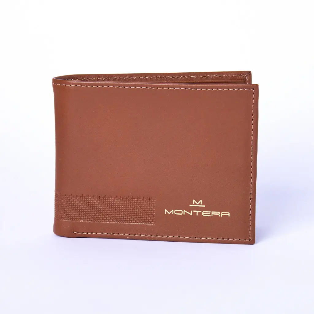 BILLETERA DE CUERO VARÓN (TABACO)