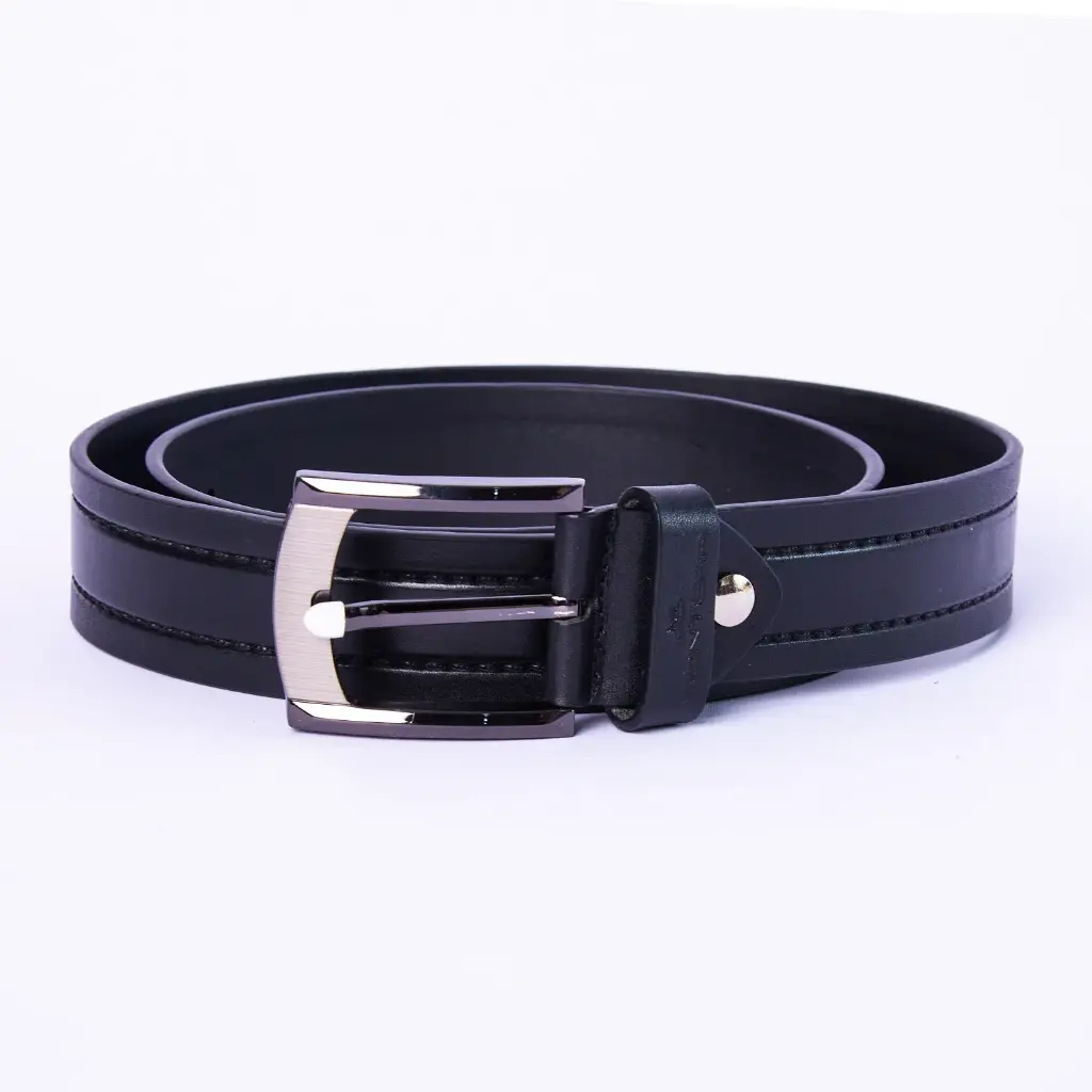 CINTURÓN DE CUERO CENTRAL (BLACK)